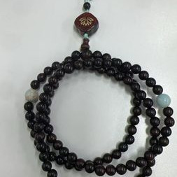 高定设计款天然小叶紫檀多圈手串手链JJGSTX0305013