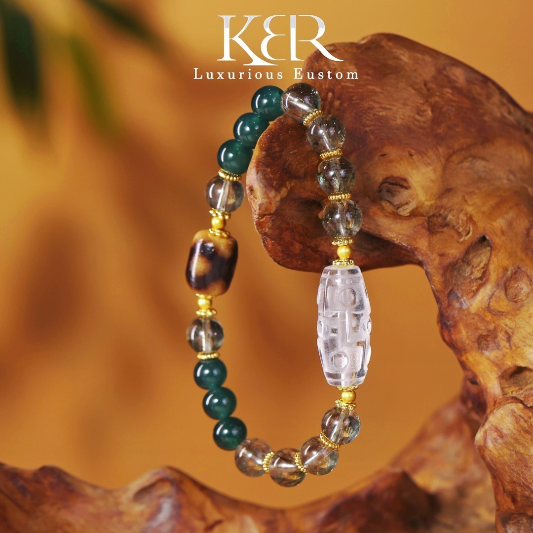 【颖有尽有】新款高定设计天然水晶DIY手串大气百搭款KBR0418006