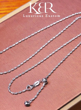 【颖有尽有】925银 时尚高端钻钻链男女通用万能百搭任何吊坠显贵