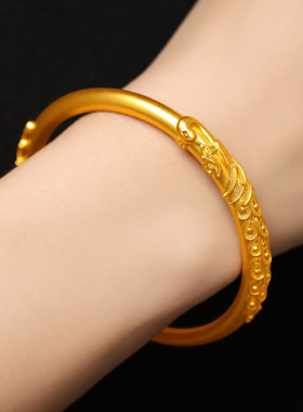 古法传承越南沙金女士嵌丝手镯