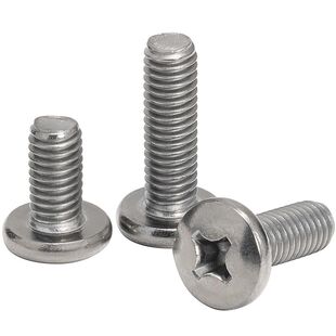 304不锈钢圆头螺丝GB818盘头十字半圆头机牙螺丝m2m2.5m3m4m6厘mm