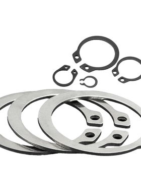 304不锈钢轴用挡圈65锰C型卡簧GB894弹性卡环外卡簧￠5-￠160轴卡