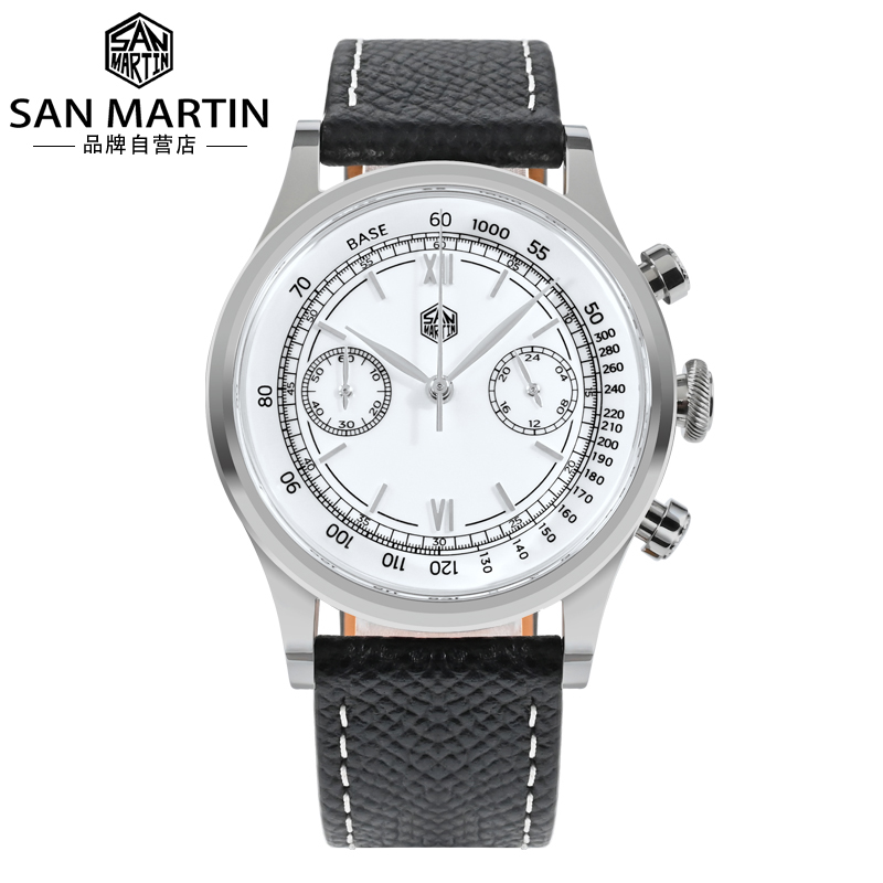 SanMartin复刻正装中性计时腕表
