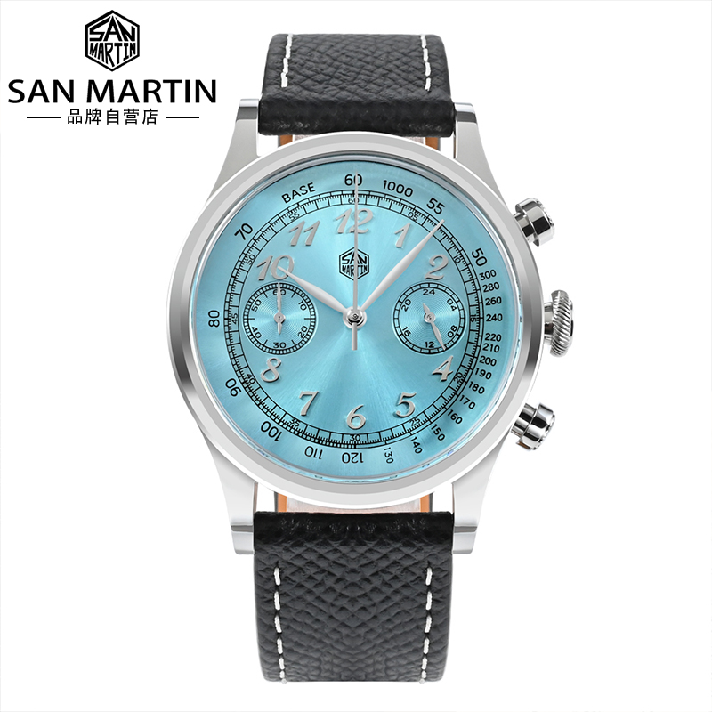 SanMartin复刻正装中性计时腕表