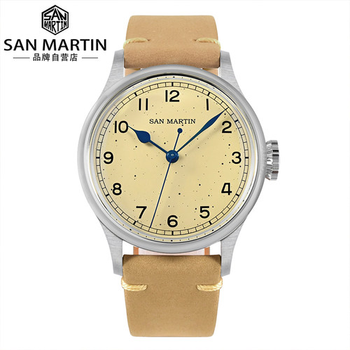 SanMartin复古小雀斑男定制手表