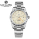 San Martin腕表军魂手表复古NH34自动机械表夜光钢带表SN0054C