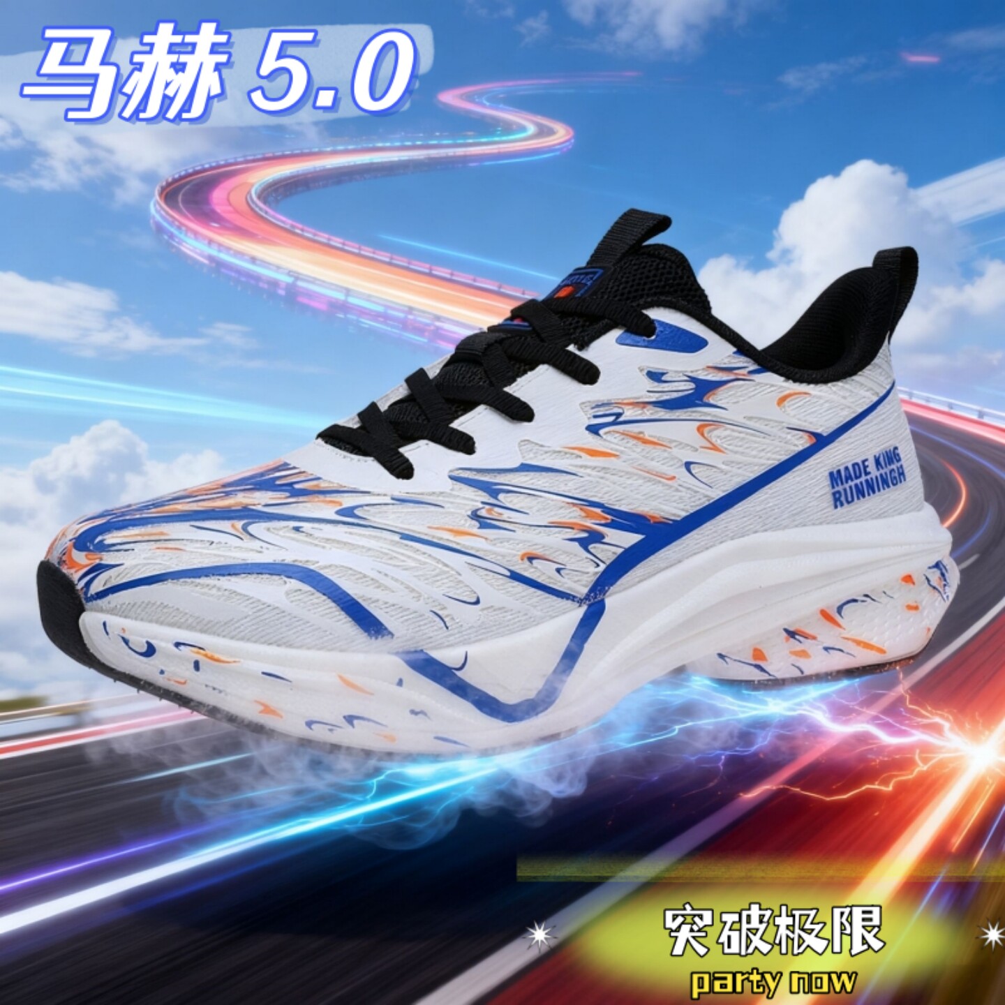 马赫5体测跑鞋男女青少年大童鞋