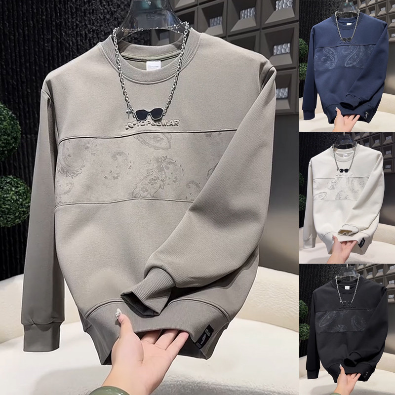 男装潮流秋冬新款韩版美式痞帅上衣高级感时尚小众百搭套头卫衣