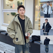 连帽短款 薄款 夹克潮牌宽松户外机能保暖帅气百搭外套 新款 2026春季