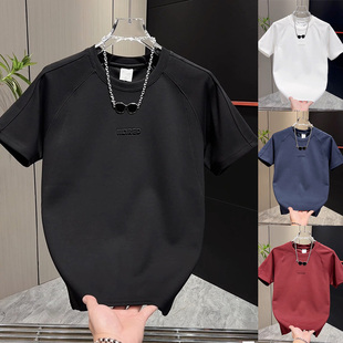 2025冬季新款时尚洋气爆款休闲男款上衣潮流舒适潮牌百搭短袖T恤