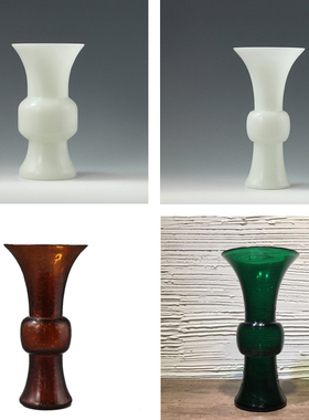 新中式风纯手工琉璃茶室装饰摆件