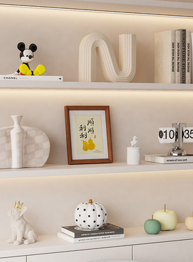 中古奶油风创意家居装饰品电视柜客厅儿童房开放格软装艺术品摆件