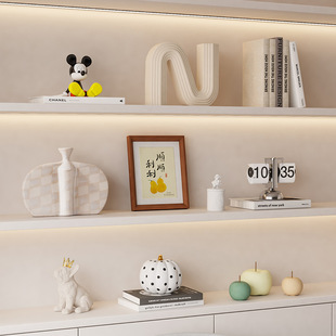 中古奶油风创意家居装饰品电视柜客厅儿童房开放格软装艺术品摆件