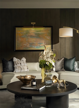 现代简约欧式轻奢水晶花瓶果盘摆件样板房售楼处客厅书柜软装饰品