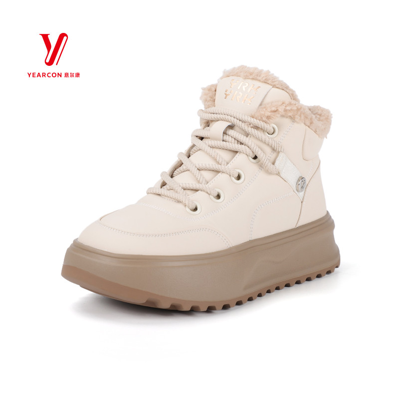 意尔康女靴雪地靴冬季加绒正品