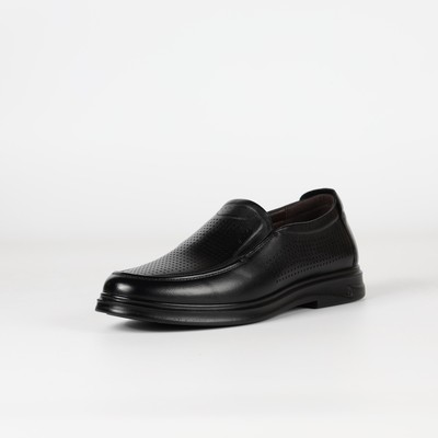 意尔康男鞋2025夏季新款真皮打孔透气舒适商务休闲鞋S211AL53204A