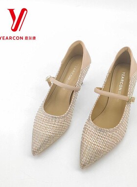 意尔康新款单鞋秋季细高跟女鞋舒适时尚5551GA31128U2025浅口尖头