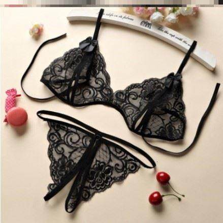 免穿脱约会方便做男受女蕾丝开放扶她丁字裤情侣助兴趣内衣裤套装