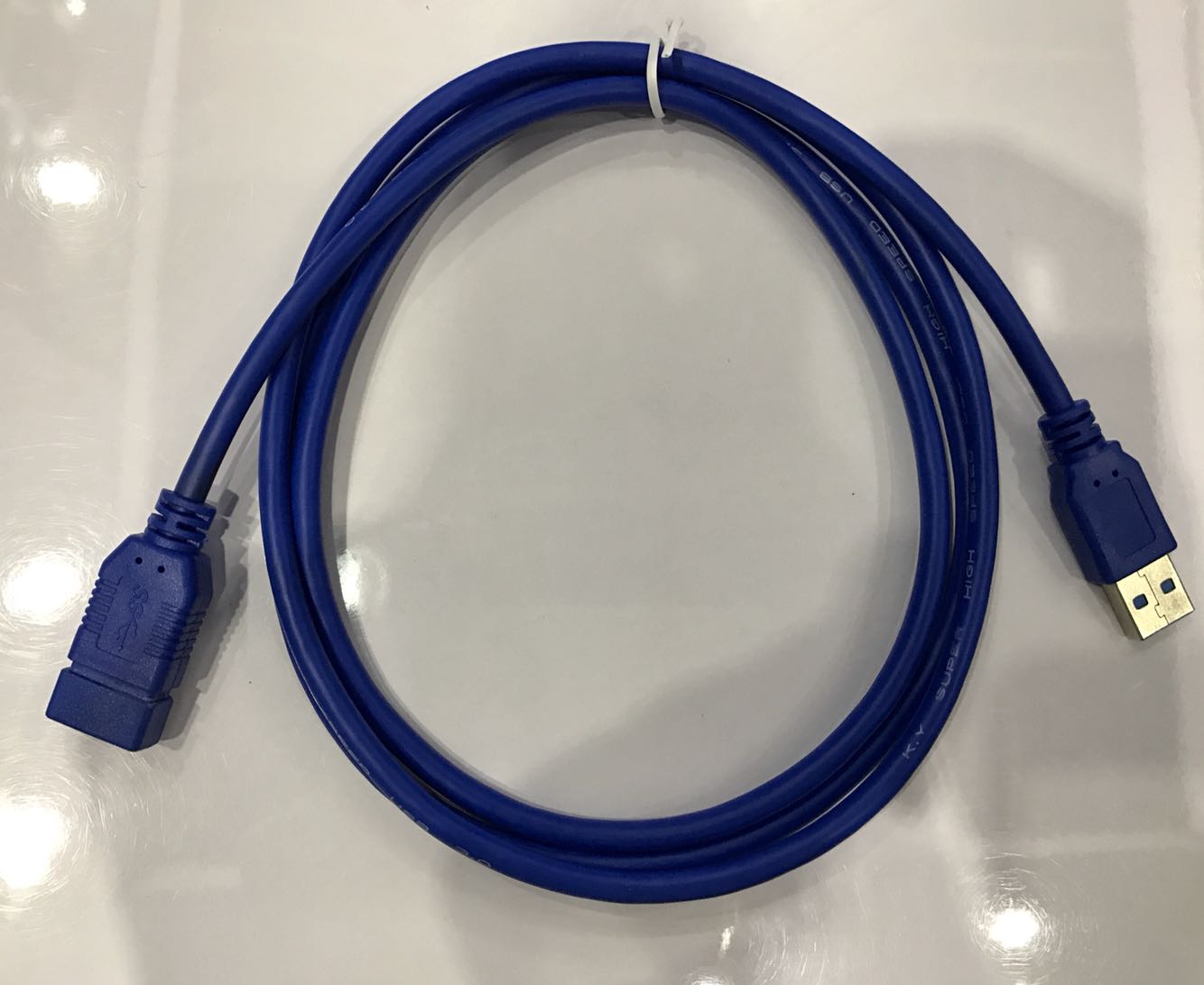 供应 USB3.0键盘延长线蓝色数据线 usb 3.0公对母连接线 AMAF