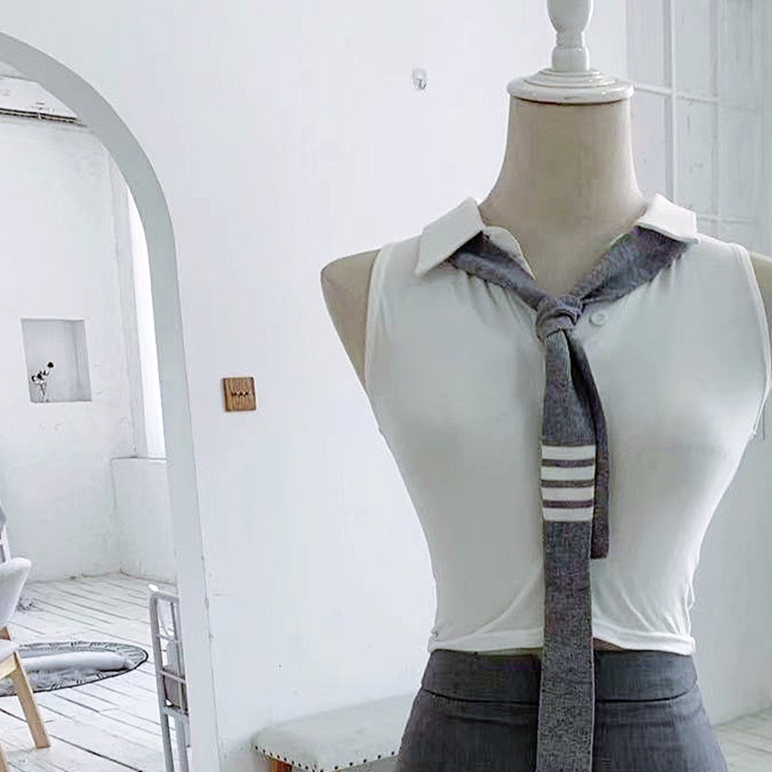 polo领针织领带衬衫背心