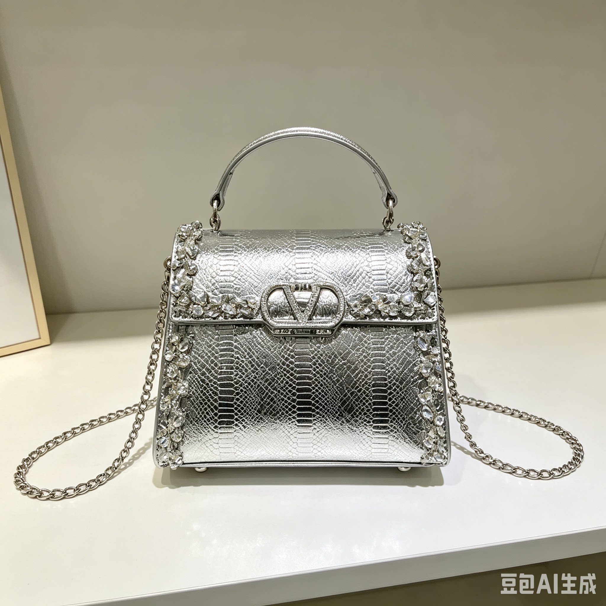 2026新款蜥蜴纹轻奢凯莉包单肩斜挎包真皮女包大容量时尚手提包女