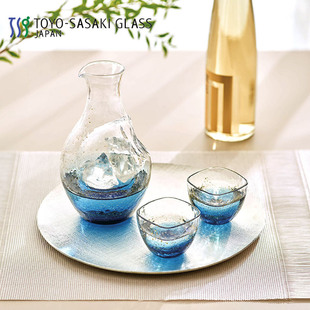 日本进口东洋佐佐木清酒杯八千代星空杯手工酒杯酒壶玻璃冷酒套装