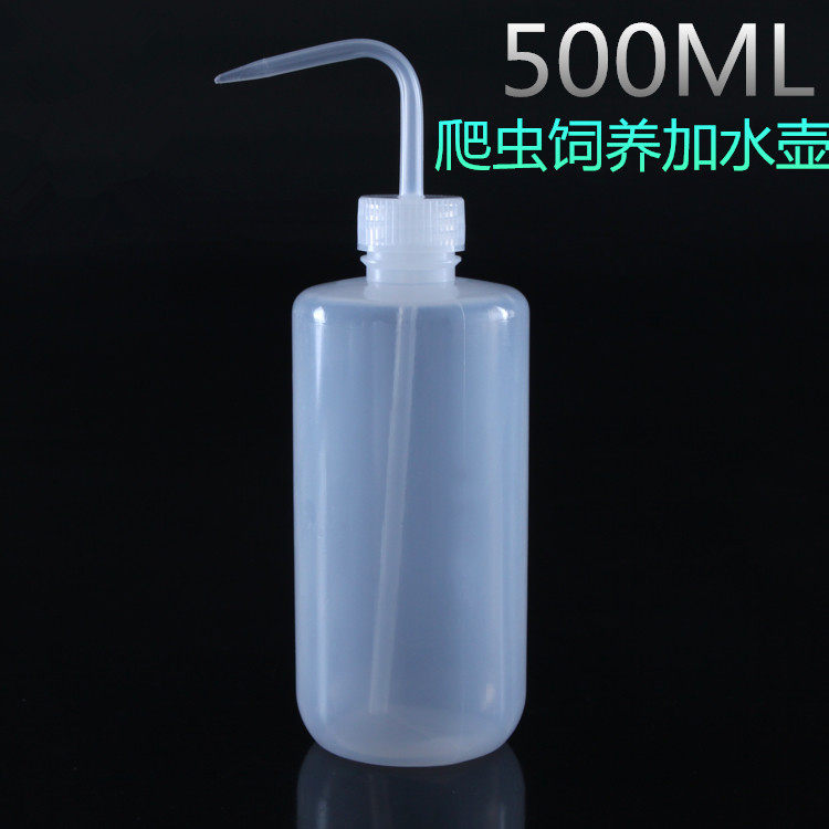 爬宠加水壶宠物蜘蛛蝎子守宫蜘蛛睫角喂水器加湿壶500ML注水