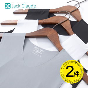 冰丝无痕背心男士夏季莫代尔紧身运动跨栏无袖内衣打底内穿汗衫潮