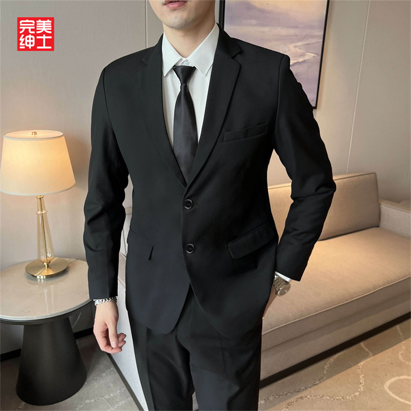 正品西装男套装正装职业装高级感轻奢休闲商务外套全套男士制服新