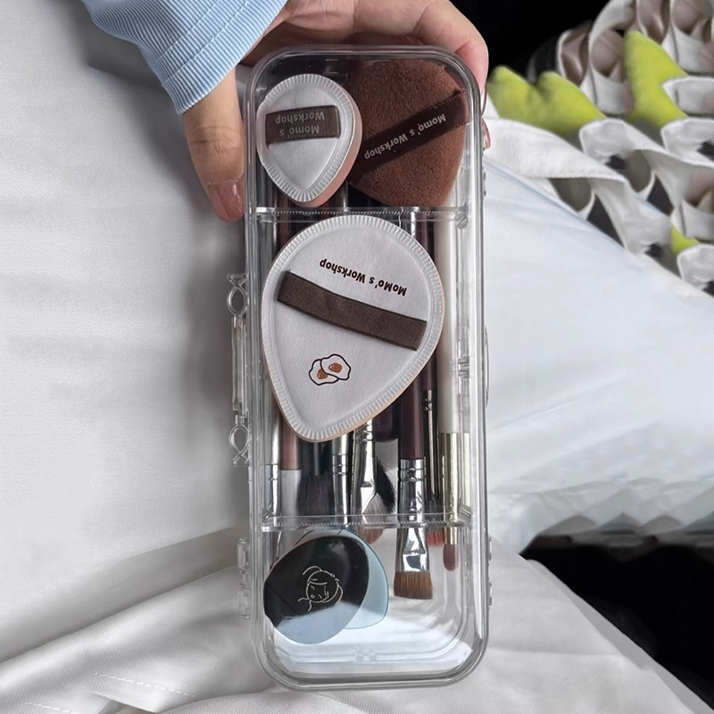 菲恒化妆刷收纳盒透明可见