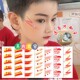 爱国贴纸创意表演妆容纹身贴十一国庆彩虹迷彩脸贴六一学生运动会