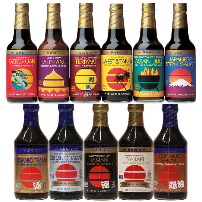 【加拿大直邮】 san-j无麦麸tamari 酱油 照烧 海鲜 花生韩国烧烤