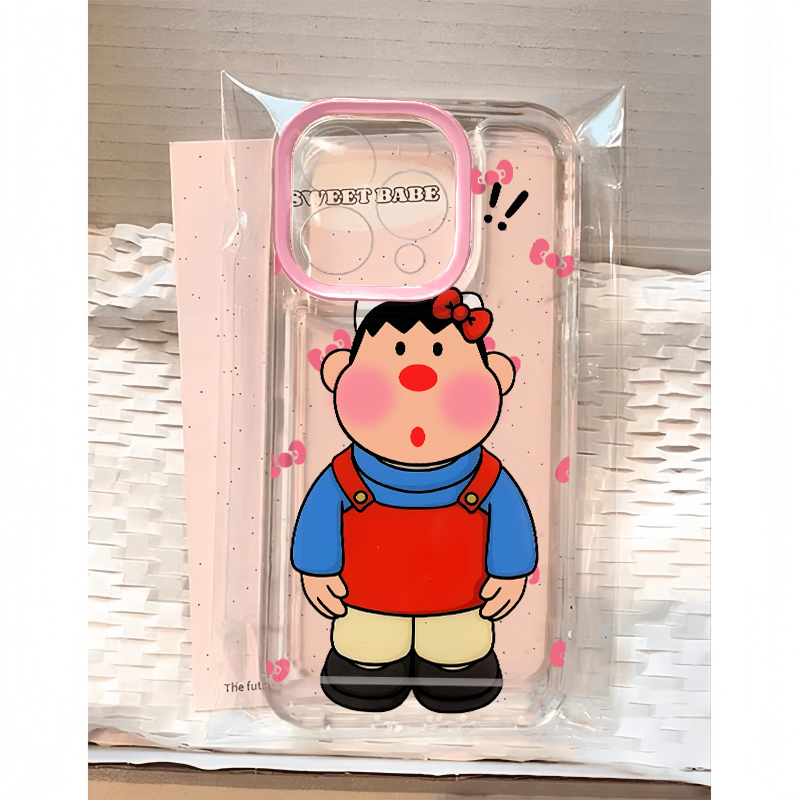 凯蒂装胖虎适用苹果16promax手机壳iphone14PRO华为mate60pro透明Pura70荣耀300女reno13保护套vivos20小米15