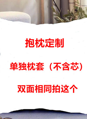 照片抱枕定制双面来图自定义明星动漫情侣DIY枕头套定做靠枕靠垫