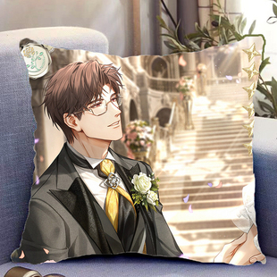 光与夜之恋陆沉双面抱枕周边同款靠枕靠垫带枕芯可定制二次元礼物
