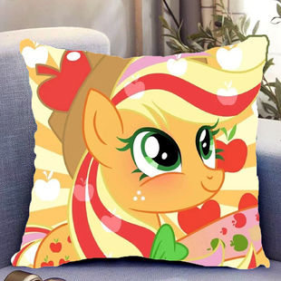 小马宝莉周边双面抱枕拟人紫悦碧琪云朵独角兽带枕芯靠枕靠垫枕头