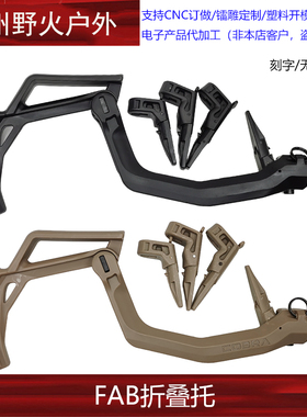 【FAB折叠托】尼龙伸缩托眼镜蛇肩后托格洛克P1折叠托玩具配件