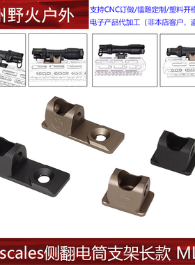 【Railscales侧翻电筒支架】M340C M640DF战术手电筒侧翻底座MLOK