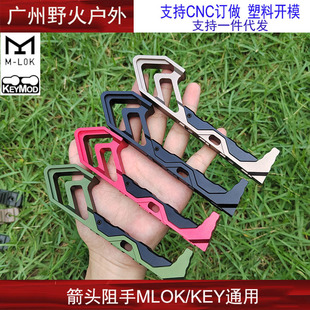 SLR迷你金属阻手M-LOK/KEYMOD系统吃鸡同款半截式铝合金配件玩具