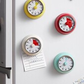 欧兰摩尔厨房计时器机械定时器圆形时间指针闹钟倒计时磁吸可视化