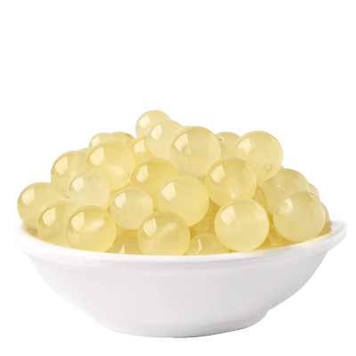 嫩黄玉髓手链散珠浅黄玉