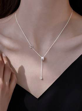 轻奢小蛮腰圆珠滚轮锁骨链女友