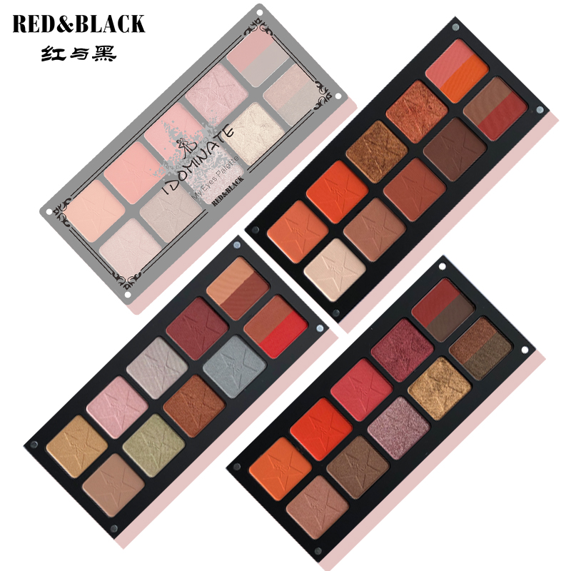 化妆师专用眼影盘偏闪亮12色