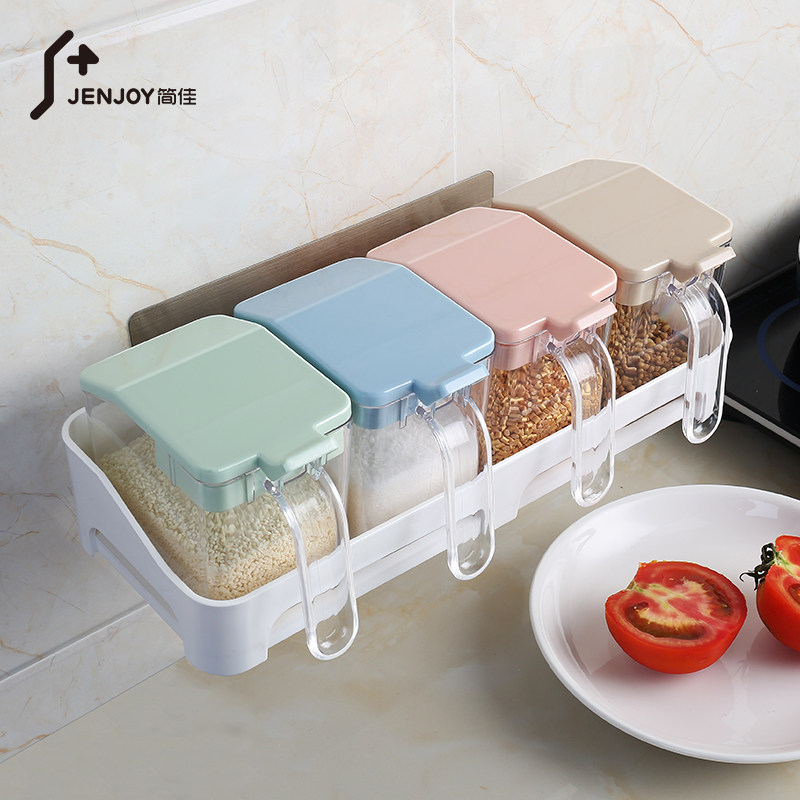 调料罐子厨房调料瓶家用调料罐套装壁挂式调味罐子盒调料瓶置物架在类目 厨房/烹饪用具, 厨用小工具/厨房储物, 储物瓶罐/厨房储物器皿, 调味瓶罐中 - 来自Buy2taobao.com提供专业的淘宝代购服务