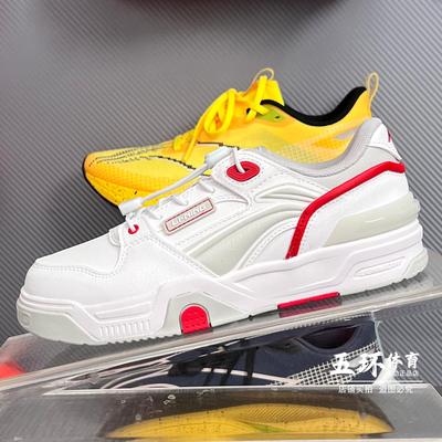 李宁休闲鞋 2025春季新款大童时尚百搭舒适轻便耐磨板鞋YKCV036