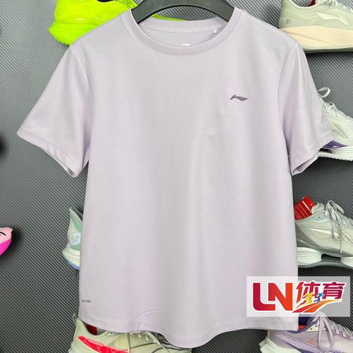李宁短袖 2026夏季新品女子冰感舒适吸湿排汗宽松短袖T恤ATSW172