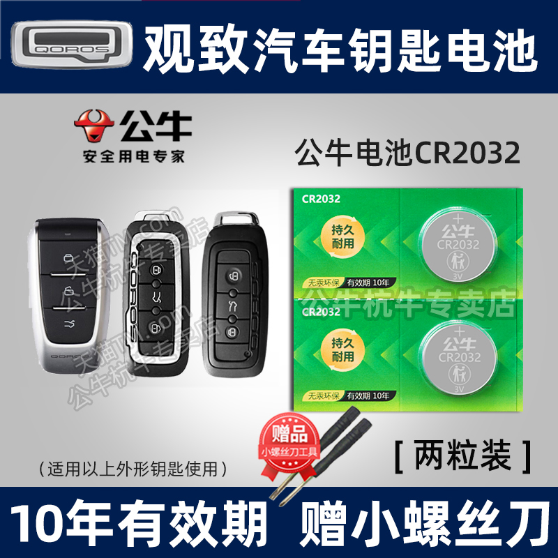 观致汽车钥匙专用电池