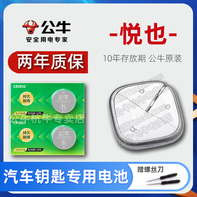 宝骏悦也汽车钥匙电池cr2032