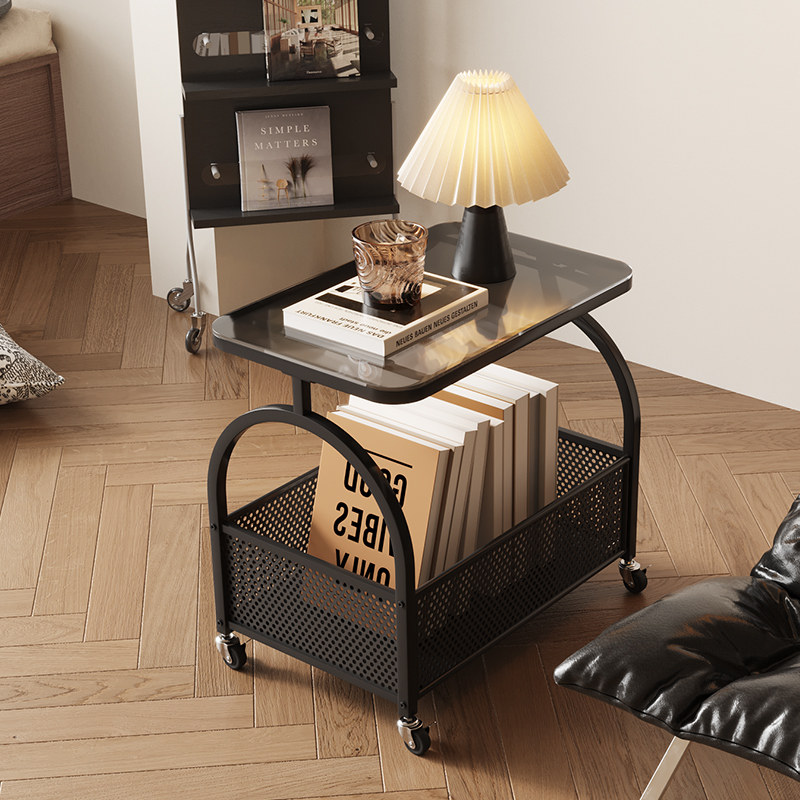 雅纳索创意移动收纳边几置物架