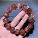 天然冰透粉紫兔毛单圈手链彩发晶钛晶水晶顺发手串饰品送礼物男女